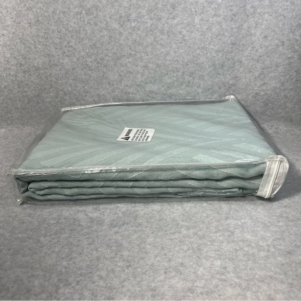 Chanasya Premium Leaf Voile‎ Sheer Curtains 2-Panel Light Filtering 52 x 84 Sage